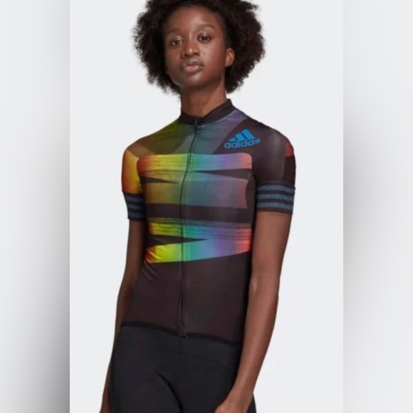 adidas Tops - NEW WITH TAGS! Women's Adidas Adistar Pride Aerodynamic Cycling Jersey. Size L
